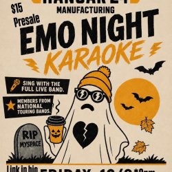 EMO Night Karaoke with full band at Hangar 24 Riverside