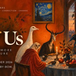 Painting with Autumn colours inspired by Leonora Carrington  Compassionate Mental Health - The Art of Us,  30 Nov - 1 Dec Kingsley Hall, Bromley-by-Bow, East London
