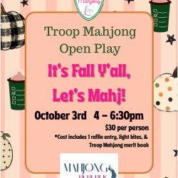 Monthly Open Play Troop Mahjong