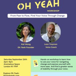 Workshop: From Fear to Flow: Finding Your Voice Through Change