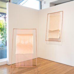 Rebecca Diele, Installation view, The Logic of The Break, Australian Tapestry Workshop, 2024-2025.