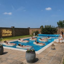 EXTRA LAST MINUTE SPACES Floating Sound Bath Experience - Lots Bridge Farmhouse Pool, Three Holes, Upwell