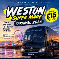 Weston super Mare Carnival 2026 – Coach Day Trip