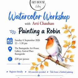 Watercolor Workshop- paint a Robin