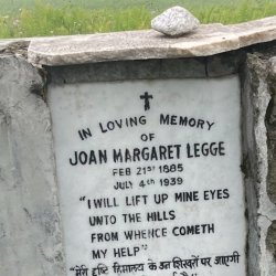 Joan's grave in the Himalayas