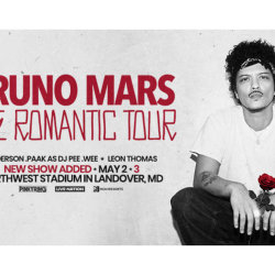 Bruno Mars Romantic🌹Round-Trip Shuttle (Chinatown DC) to Northwest Stadium