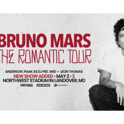 Bruno Mars🌹Romantic Round-Trip Shuttle (Silver Spring, MD) to Northwest Stadium