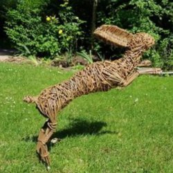 Willow Weaving - Leaping Hare