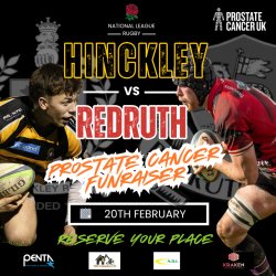 HRFC PROSTATE CANCER PREMATCH LUNCH - Sat  20th FEB vs REDRUTH