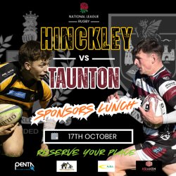 HRFC SPONSORS DAY PREMATCH LUNCH - Sat  17th OCT vs TAUNTON