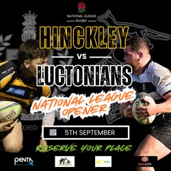 HRFC SEASON OPENING LUNCH - Sat  5th SEPT vs LUCTONIANS