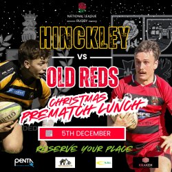 HRFC CHRISTMAS PREMATCH LUNCH - Sat  5th DEC vs OLD REDS