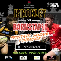 HRFC PROSTATE CANCER PREMATCH LUNCH - Sat  3rd OCT vs BARNSTAPLE