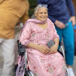 Professor Anita Ghai in 2024. The photo was taken by Dan Goodley.