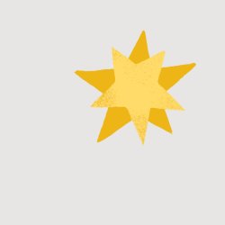 Naïve drawing of a star