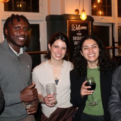 attendees at Life After Oil pub meet up