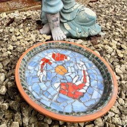 Mosaic Bird Bath Workshop
