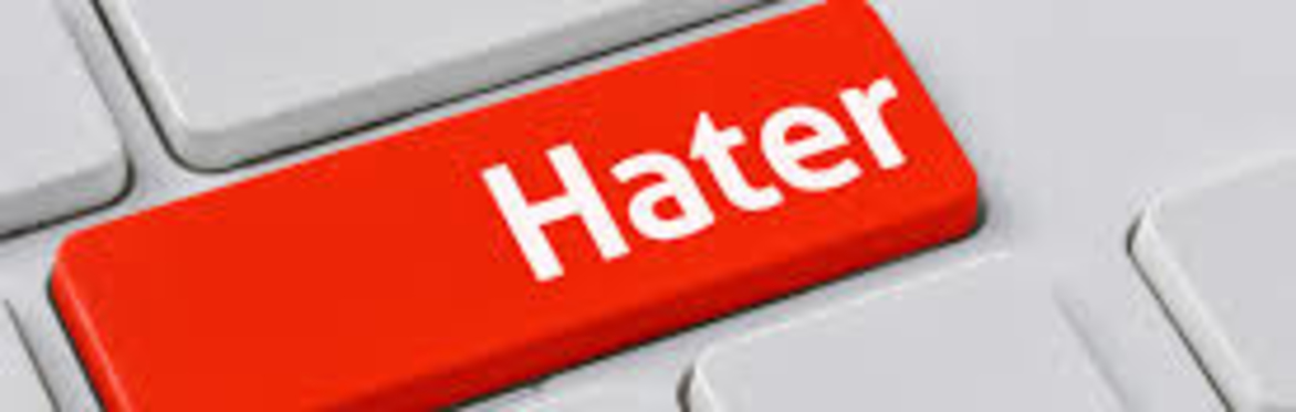 A keyboard key, termed 'Hater'
