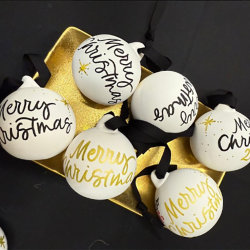 Festive Bauble Decorating & PersonalisationFestive Bauble Decorating & Personalisation with modern calligraphy co