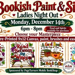 Bookish Paint and Sip - SilverLeaf Cigar Lounge