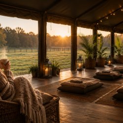 Winter Sunrise at The Shift Retreats