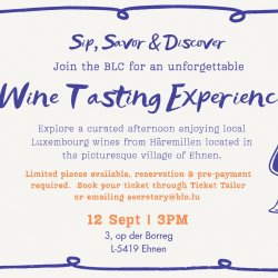 BLC Wine Tasting Event - Häremillen Domaine Viticole (Ehnen)