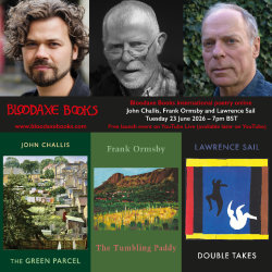 Launch reading with John Challis, Frank Ormsby and Lawrence Sail