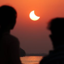 Eclipse from Blackwood Hill Viewpoint