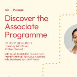 Discover the Associate Programme - Apply for April 2027