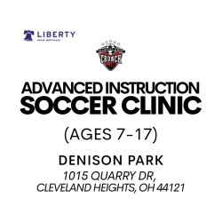 ADVANCED INSTRUCTION SOCCER CLINIC @ DENISON PARK (CLEVELAND HTS, OH)