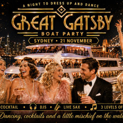 Great Gatsby Boat Party | Sydney 21 November