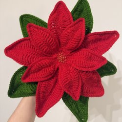 Crochet Flower Bouquet - Poinsettia! - 2 part Workshop!