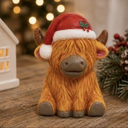 Acrylics & Posca Painted Christmas Cow