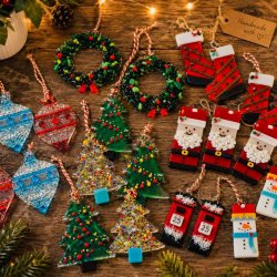 Fused Glass Christmas Decorations