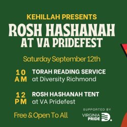 Rosh Hashanah Day Torah Service at Diversity Richmond (Richmond/Northside)