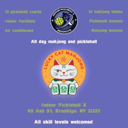 Mahjong at Indoor Pickleball X