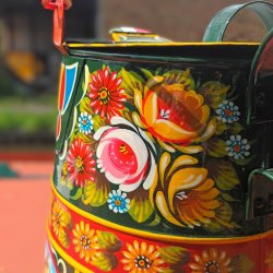 Roses and Castles - traditional canal art with Phil Speight MBE