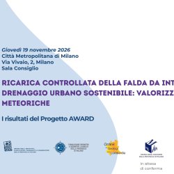 Ricarica controllata della falda da interventi di drenaggio urbano sostenibile: valorizzare le acque meteoriche