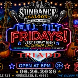 FULL TILT FRIDAYS! TRIADD CLASSIC ROCKERS & COUNTRY DANCING!
