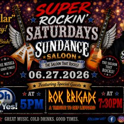 SUPER ROCKIN SATURDAYS - AMY'S 50TH BLINGTACULAR BIRTHDAY BASH - OH YES BAND & ROK BRIGADE