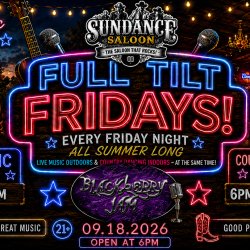 FULL TILT FRIDAY! - BLACKBERRY JAM OUTDOORS - COUNTRY DANCING INDOORS