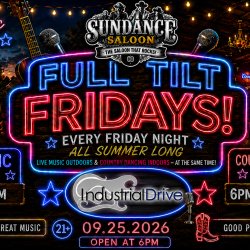 FULL TILT FRIDAY - INDUSTRIAL DRIVE & COUNTRY DANCING INDOORS