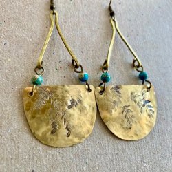Jewellery Making 2 Week Course - Hammered Earrings with Amanda Burton