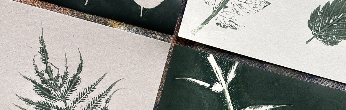 Botanical screen printing evening at Slope vintage