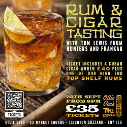 Rum & Cigar Tasting with Tom Lewis