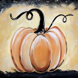 Autumn pumpkin sip & paint