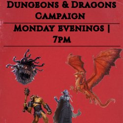 Roll Dice. Tell Stories. No Experience Required.  Looking for something a little different for your evening plans? Curious about Dungeons & Dragons but not sure where to begin? Our D&D One-Shot Advent