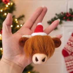 Needle Felting - Highland Cow Bauble