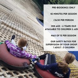 Tubing at Brentwood ski centre