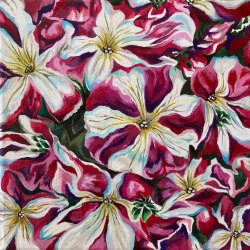 Petunia Patterns: A Workshop in Acrylics